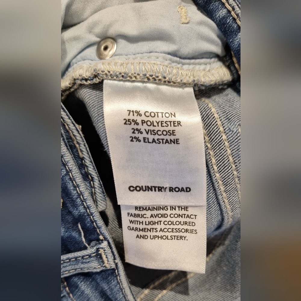 C.R Denim Country Road Size 8 Womens Jeans Fantastic Condition - Picture 9 of 9